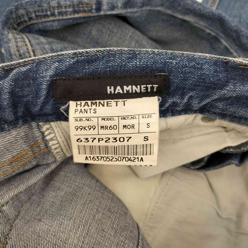 ハムネット HAMNETT 5ポケット ジップフライ ストレート デニム パンツ メンズ S