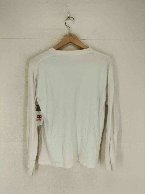 help ever hurt never フロントプリントクルーネックLSカットソー メンズ M
