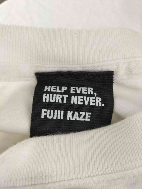 help ever hurt never フロントプリントクルーネックLSカットソー メンズ M