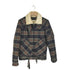 ヴェロニクブランキーノ Veronique Branquinho 04AW チェック柄 ウールボア フライトジャケット メンズ 46