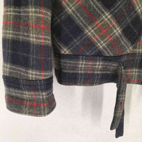 ヴェロニクブランキーノ Veronique Branquinho 04AW チェック柄 ウールボア フライトジャケット メンズ 46