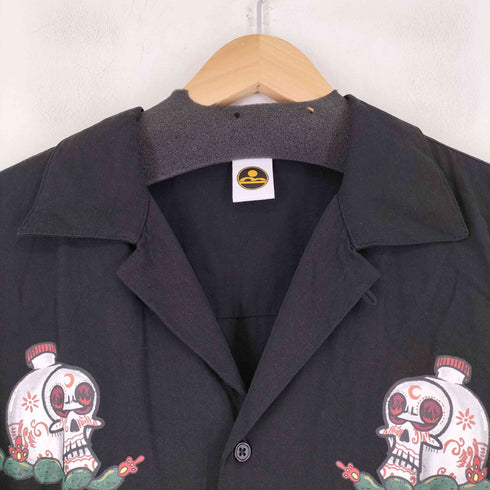 S/S レーヨン 開襟シャツ メンズ