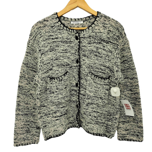 ビューティーアンドユースユナイテッドアローズ BEAUTY & YOUTH UNITED ARROWS コットンブレンド ノーカラーカーディガン ツイード レディース