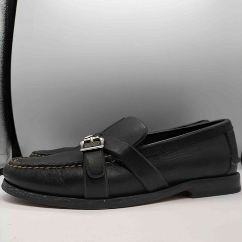 ポロラルフローレン POLO RALPH LAUREN クロス ストラップ ローファー デッキシューズ メンズ UK:7.5EE
