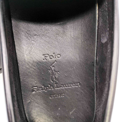 ポロラルフローレン POLO RALPH LAUREN クロス ストラップ ローファー デッキシューズ メンズ UK:7.5EE