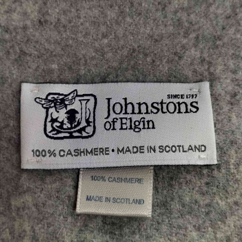 ジョンストンズオブエルガン johnstons of elgin カシミア100% フリンジ マフラー レディース