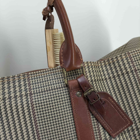 ポロラルフローレン POLO RALPH LAUREN チェック レザー 2wayボストンバッグ レディース