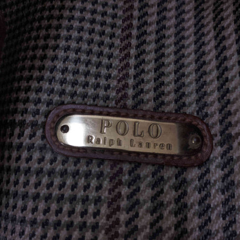 ポロラルフローレン POLO RALPH LAUREN チェック レザー 2wayボストンバッグ レディース
