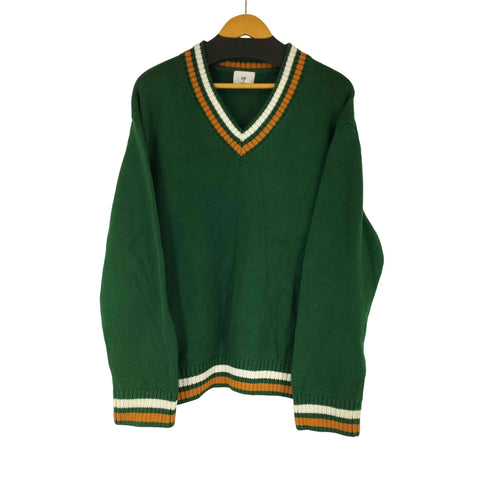 エイチアンドエム H&M vネックコットンニット メンズ import:L