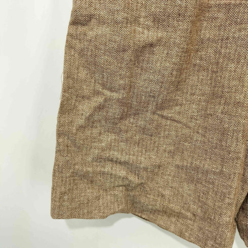 バナナリパブリック BANANA REPUBLIC コットンリネン ヘリンボーン タックショーツ グルカショーツ レディース JPN:2