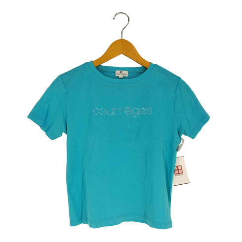 クレージュ courreges 00S ロゴ ラインストーン S/S Tシャツ レディース 9R