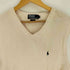 ポロバイラルフローレン Polo by RALPH LAUREN 90S ポニー刺繍 Vネック コットン ニット ベスト メンズ import:M
