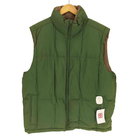 エディーバウアー Eddie Bauer 00S ジップアップ ダウンベスト リバーシブル メンズ import:XL