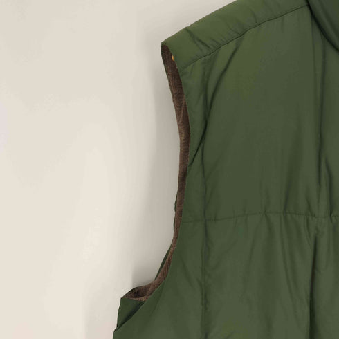 エディーバウアー Eddie Bauer 00S ジップアップ ダウンベスト リバーシブル メンズ import:XL