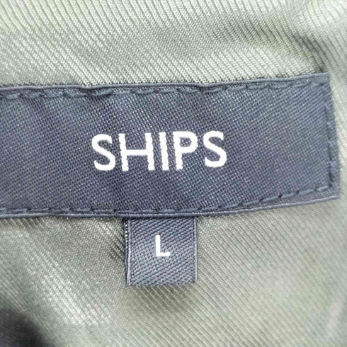 シップス SHIPS ポリエステル フェイクスエード シングル ライダース メンズ JPN:L