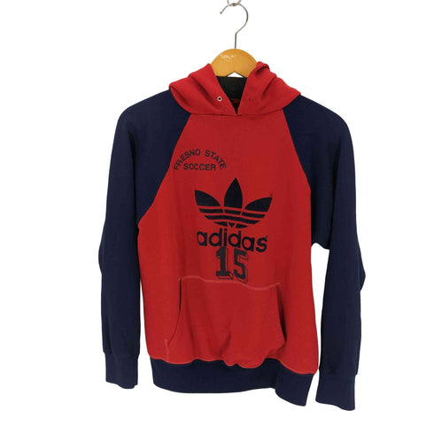 アディダス adidas 80s USA製 プリントプルオーバーパーカー メンズ  M