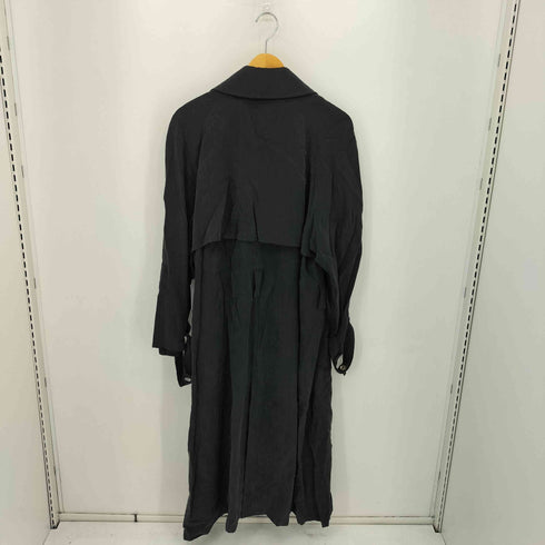 JIN ABE 80s レーヨンドレープ シェルボタン トレンチコート domestic メンズ