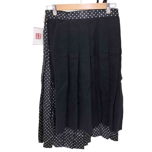 トリココムデギャルソン tricot COMME des GARCONS 21aw ドット 切替 ラッププリーツスカート レディース JPN:M