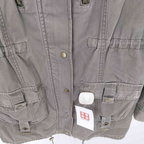 マルチポケット ジップアップ ミリタリーコート Y2K レディース 38