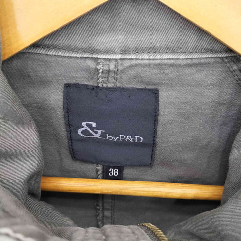 マルチポケット ジップアップ ミリタリーコート Y2K レディース 38