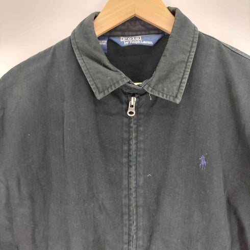ポロバイラルフローレン Polo by RALPH LAUREN 90S 三角タグ ポニー刺繍 チンストラップ スウィングトップ ブルゾン メンズ import:M