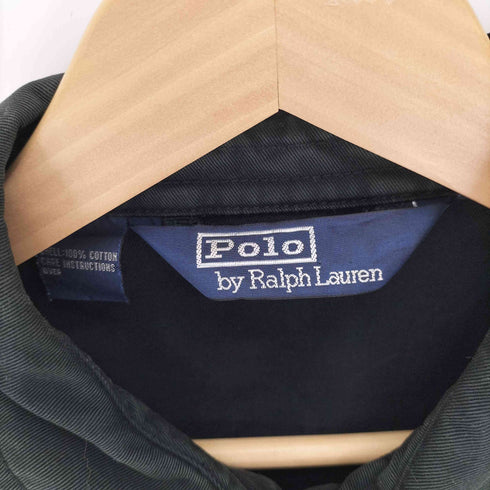 ポロバイラルフローレン Polo by RALPH LAUREN 90S 三角タグ ポニー刺繍 チンストラップ スウィングトップ ブルゾン メンズ import:M