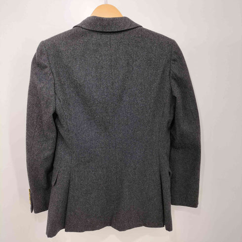 ラルフローレン RALPH LAUREN 90s 金ボタン 2B ウール テーラードジャケット + ウール プリーツ スカート セットアップ レディース  上 : 9  下 : 7