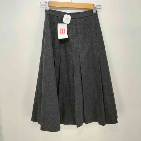 ラルフローレン RALPH LAUREN 90s 金ボタン 2B ウール テーラードジャケット + ウール プリーツ スカート セットアップ レディース  上 : 9  下 : 7