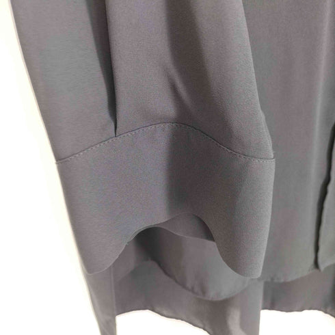 ザラ ZARA 襟ビジュー シアー L/S シャツ レディース import:L