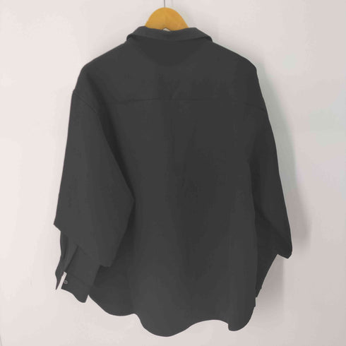 SOCCE ルーズシルエットドレープフェイクレイヤードスキッパーロングスリーブシャツ メンズ JPN:L