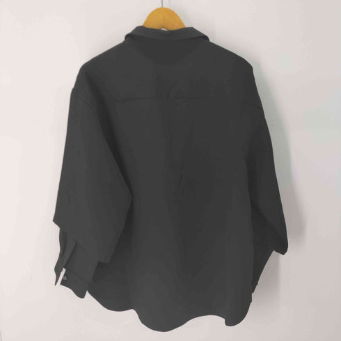 SOCCE ルーズシルエットドレープフェイクレイヤードスキッパーロングスリーブシャツ メンズ JPN:L