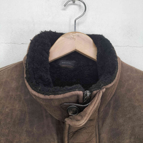 ジルサンダー JIL SANDER イタリア製 PELLE LEATHER ムートンジャケット メンズ  50