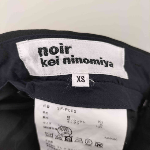 ノワールケイニノミヤ noir kei ninomiya 20aw コットンテーパードパンツ レディース JPN:XS
