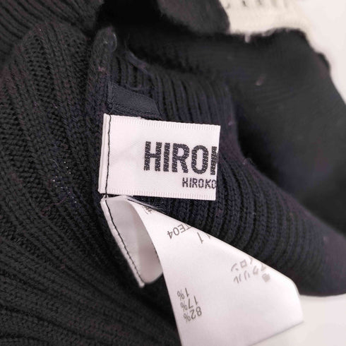 ヒロコビス HIROKO BIS フロントレースドッキング モックネック 半袖 ニットソー レディース 11