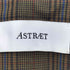 アストラット ASTRAET 6ボタン ノーカラー チェック ダブルブレストジャケット レディース JPN:0