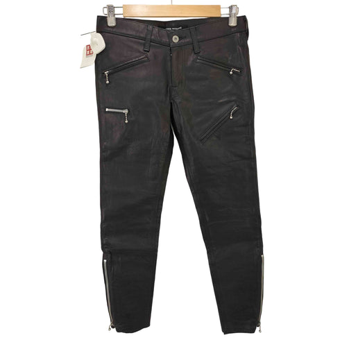 ジュンヤワタナベコムデギャルソン JUNYA WATANABE COMME des GARCONS 07aw ジップデザイン レザーパンツ レディース ss