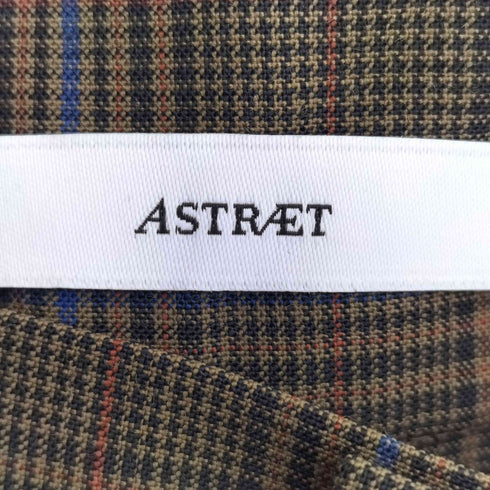 アストラット ASTRAET 1タック チェック ワイドスラックス レディース JPN:0