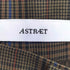 アストラット ASTRAET 1タック チェック ワイドスラックス レディース JPN:0