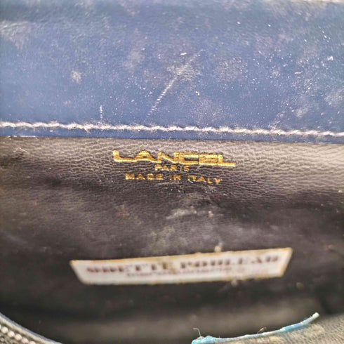 ランセル LANCEL ロゴ刻印 チェーンストラップ レザー ショルダーバッグ レディース