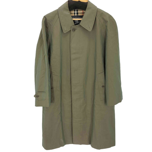 バーバリーズ BURBERRYS 裏地ノバチェック 比翼ステンカラーコート 玉虫 玉蟲 メンズ