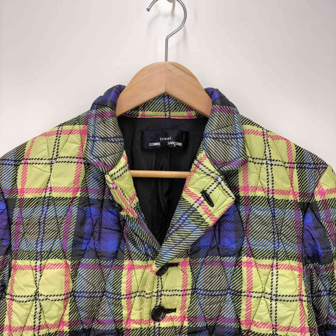 トリココムデギャルソン tricot COMME des GARCONS 19aw チェック キルティングコート メンズ JPN:M