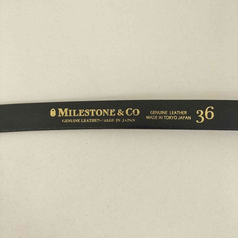 MILESTONE & CO レザーベルト メンズ 36