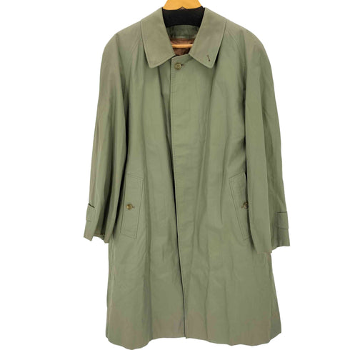 バーバリーズ BURBERRYS 英国製 丸善タグ ノバチェックライナー付 比翼ステンカラーコート メンズ