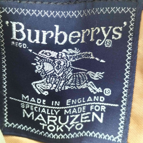 バーバリーズ BURBERRYS 英国製 丸善タグ ノバチェックライナー付 比翼ステンカラーコート メンズ