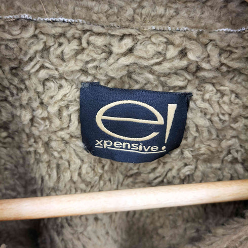 expensive イタリア製 カーブデザイン 裏地ボア デニムコート レディース 46