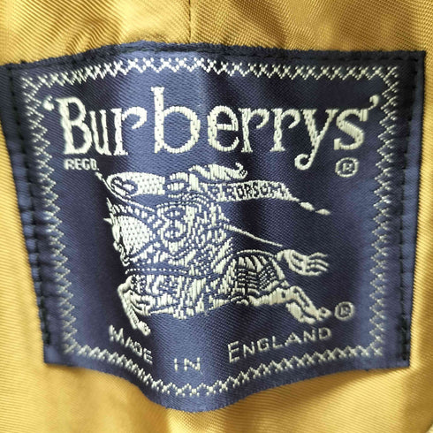 バーバリーズ BURBERRYS 英国製 ノバチェックライナー付 比翼ステンカラーコート メンズ