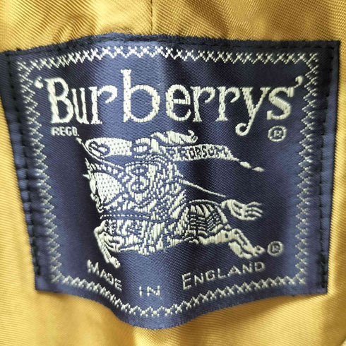 バーバリーズ BURBERRYS 英国製 ノバチェックライナー付 比翼ステンカラーコート メンズ
