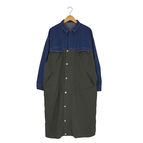 アンティカ antiqua Denim Docking Coat デニム ドッキング ロング コート メンズ FREE
