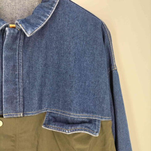 アンティカ antiqua Denim Docking Coat デニム ドッキング ロング コート メンズ FREE