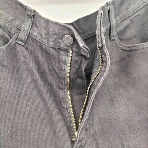 ラッドミュージシャン LAD MUSICIAN 23SS 12oz FLAT DENIM TAPERED BAGGY PANTS  BLACK ONE WASH バギーデニムパンツ メンズ JPN:44